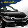 G-PLUS Headlights Assembly, Compatible with 2016 2017 2018 2019 2020 2021 Honda Civic Right bumper Headlamp, Clear lens Chrome Housing Clear Reflector