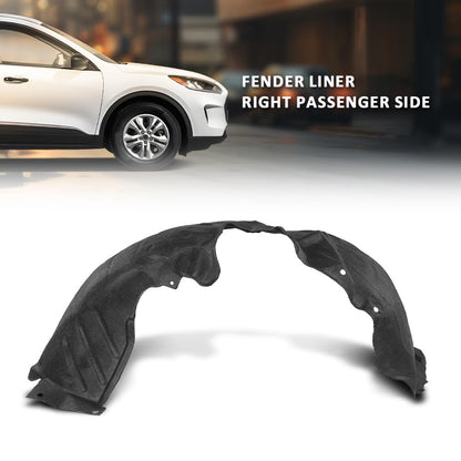 G-PLUS Front Right Fender Liner Inner, Compatible with Ford Escape SE Sport Hybrid 2020/ Ford Escape 2020-2021, Passenger Side, LJ6Z16103F, FO1249205