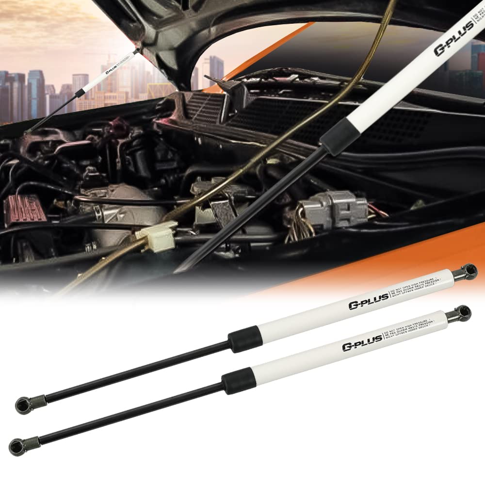 G-PLUS Gas Struts for Heavy Lid,Compatible with Honda Civic 1992-2000 White
