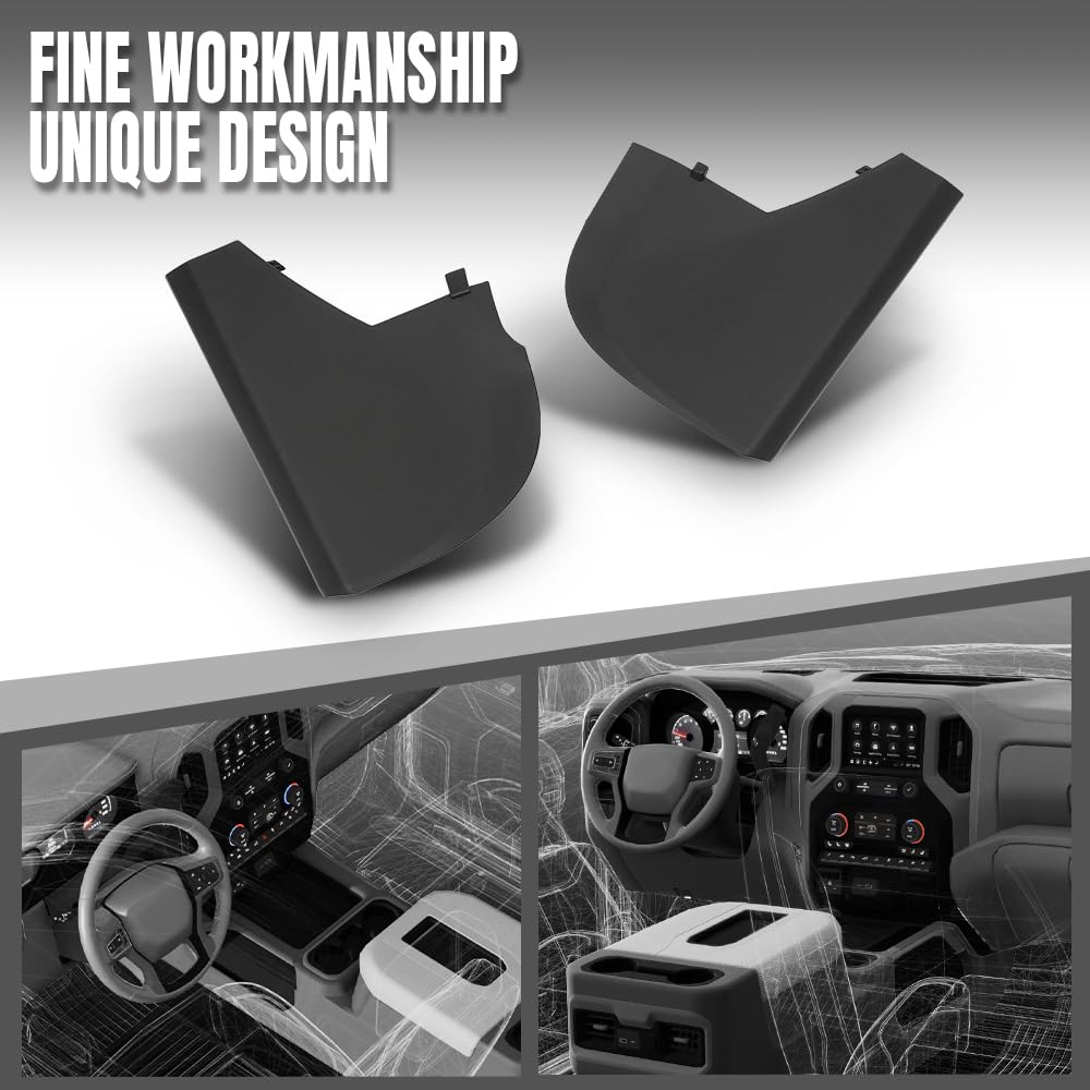G-PLUS Center Console Extension Panel Left & Right Compatible with 2009-2012 DODGE RAM 1500/2010-2012 DODGE RAM 2500 3500