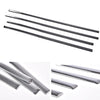 G-PLUS Body Side Molding Trim 1/18" Compatible with 2014-2018 Chevy Silverado/GMC Sierra Crew Cab,4pcs (Silver)