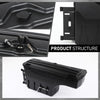 G-PLUS Truck Bed Storage Tool Box Right Passenger Side Compatible with Chevy Silverado/GMC Sierra 1500 2500 3500 1999 2000 2001 2002 2003 2004 2005 2006 2007 Black
