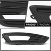 G-PLUS Fog Light Trim Cover, Compatible with Ford Focus 2015-2018, Passenger Side, F1EZ15266A, FO1039151 Black Right