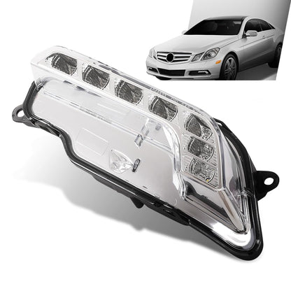 G-PLUS LED Left Fog Light Daytime Running Lamps, Compatible with Benz W212 E250 E350 E550 2010-2016, LH Driver Side, 2128200756, MB2562100
