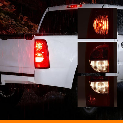 G-PLUS LED Headlights Assembly & Tail Lights Fit Chevy Silverado 1500 1500 HD 2500 2500 HD 2003-2006, Smoky Lens Chrome Housing Amber Reflector Headlamps Assembly Red Taillights