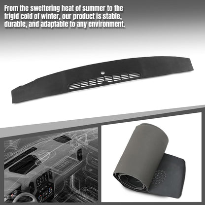 G-PLUS TPE Dash Defrost Vent Cover Upper Dashboard Panel Compatible with Chevy Silverado GMC Sierra 2007-2013 / Chevy Tahoe Avalanche Suburban & GMC Yukon XL Denal & Cadillac Escalade 2007-2014 Black