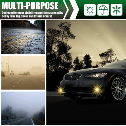 G-PLUS Front Bumper Fog Lights Compatible with 2011 2012 2013 2014 BMW E84 X1 Left and Right Pair Bumper Fog Lights Lamp Clear lens neblineros para autos delantero faros antiniebla