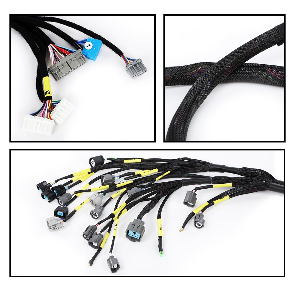 G-PLUS Engine Wiring Harness Compatible with Honda Civic Integra B16 B18 D16 OBD2 AP03 CNCH-OBD2-1