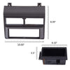 G-PLUS Car Stereo Radio Dash Kit Pocket Bezel Trim W/O Wire Harness Compatible with 1992-1994 Chevy Crew Cab Dually/Full Size Blazer/Suburban Grey