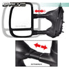 G-PLUS Manual Towing Side Mirrors Compatible With Only 1999-2016 Super Duty F250 F350 F450 F550 Models,Driver & Passenger Side Mirror Set Black
