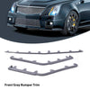 G-PLUS Front Bumper Molding Trim Kit Compatible with Cadillac CTS V Model 2009-2015 Front Bumper Trim Gray-3 Pieces 25882978 GM1044116 Grey