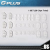 G-PLUS Roof Molding Trim Clips Compatible with 1981-1988 Cutlass,Vinyl Top Roof Molding Retaining Mounting Clip Set, 28 Pieces