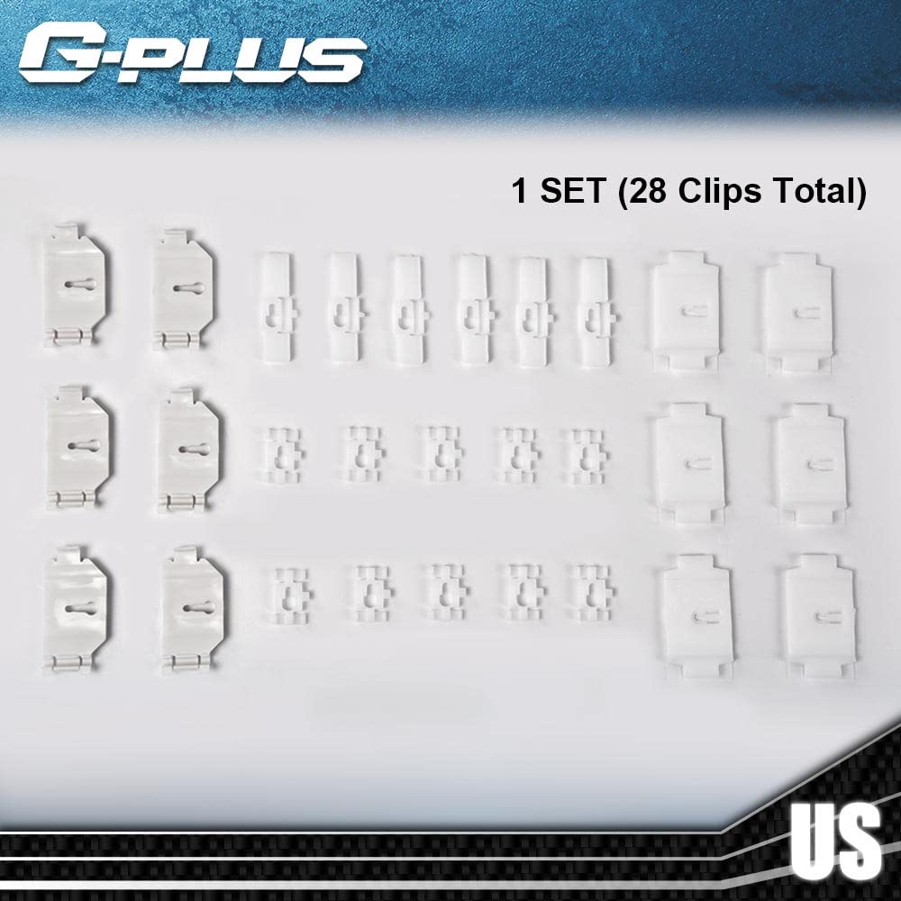 G-PLUS Roof Molding Trim Clips Compatible with 1981-1988 Cutlass,Vinyl Top Roof Molding Retaining Mounting Clip Set, 28 Pieces