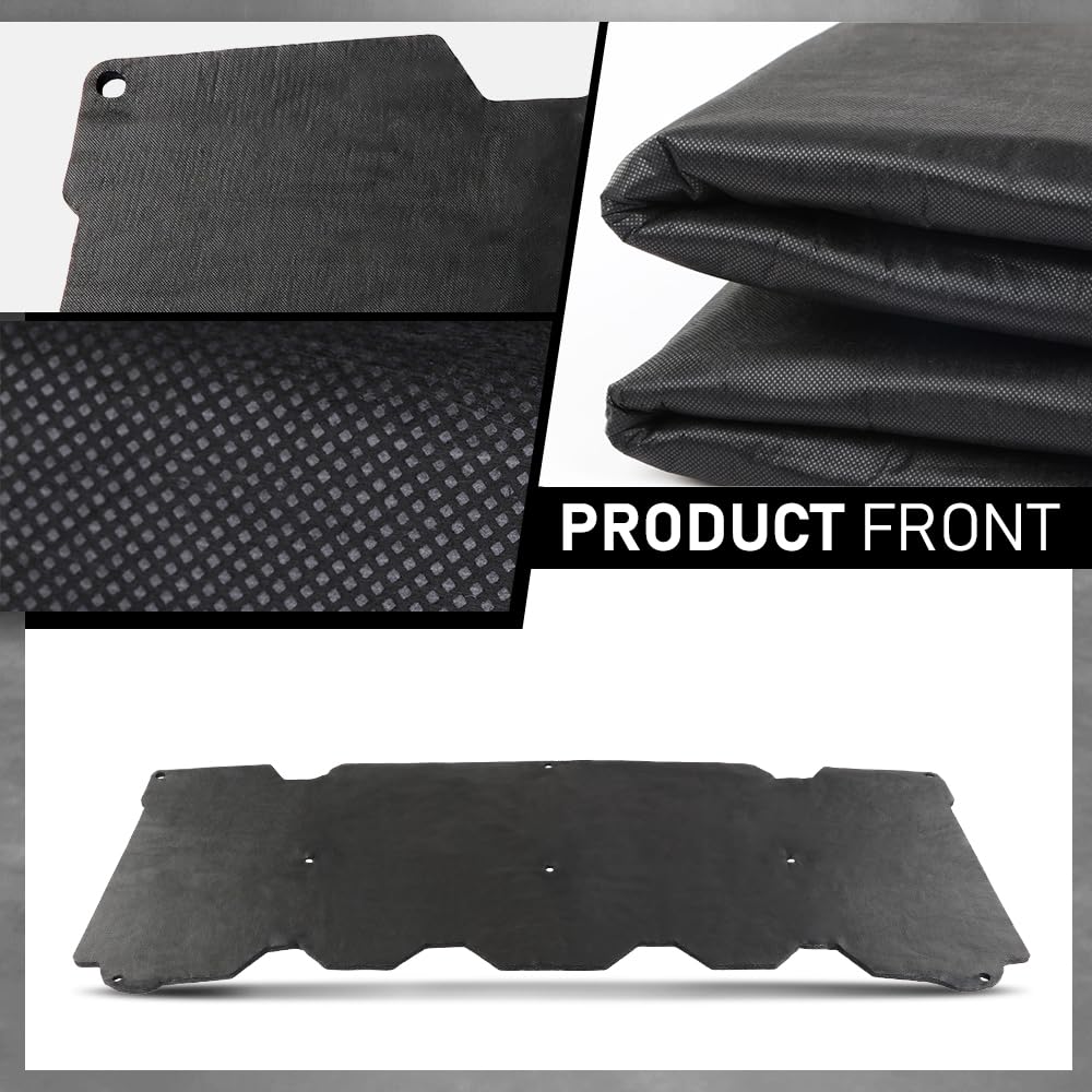 G-PLUS Hood Insulation Pad 1/2" with Clips Compatible with GMC Pick-Up Trucks 2007-2013, Not Fit Chevy Trucks