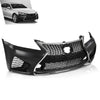G-PLUS Front Bumper Set 6Pcs Compatible with 2013-2015 LX GS GS350 GS450 Conversion to 16+ GS F, (1 Front Bumper+1 Center Grille+2 Fog Lamp Frame+ 1 License Plate + 1 Small Bracket))