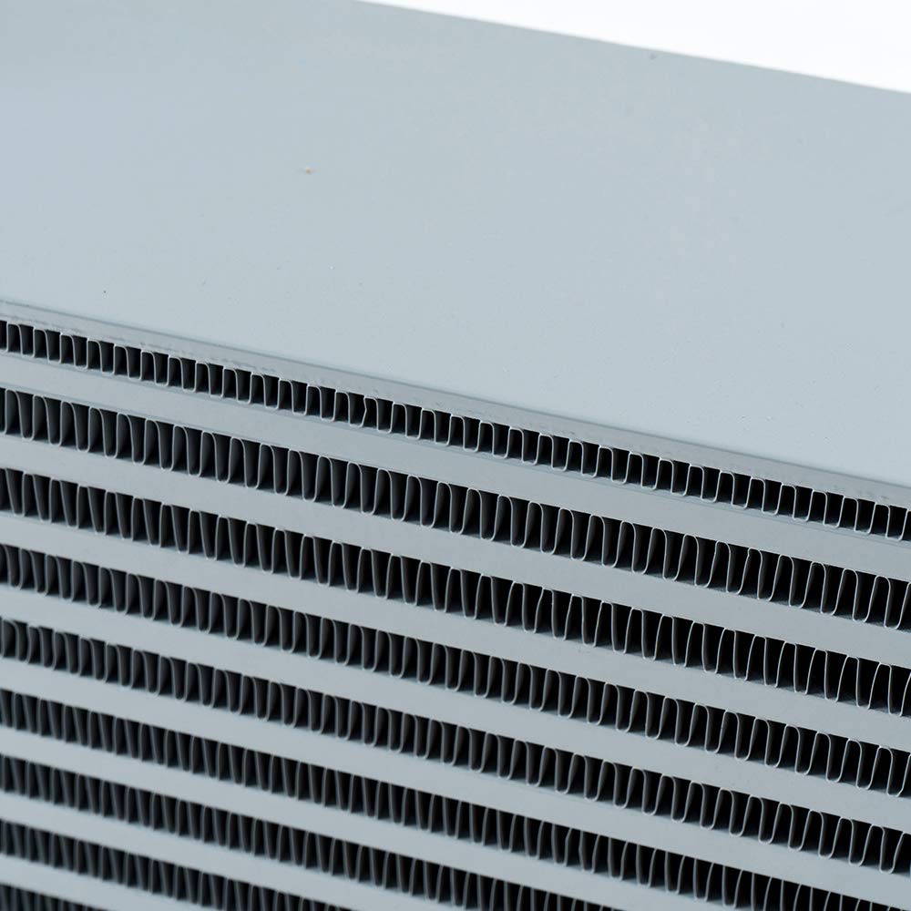 G-PLUS Charge Air Cooler/Intercooler Compatible With 2013-2018 Ram 2500 3500 6.7L Aluminum Tank Tube & Fin Core Silver