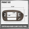 G-PLUS Center Dash Radio Bezel Compatible with Ford F150 Expedition 1997-2003 Brown Dashboard Cover