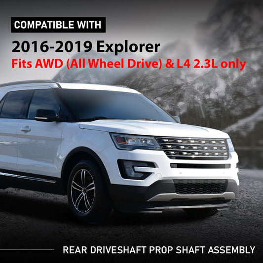 G-PLUS Rear Drive shaft Prop Shaft Assembly Compatible with Ford Explorer 2016-2019 L4 2.3L Rear AWD, Fits AWD (All Wheel Drive) & L4 2.3L only