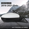 G-PLUS Power Mirror w/ 3-Pin Right Passenger Side Compatible with Honda Civic DX 2016-2020/Fit Honda Civic LX 2015-2021 Manual Folding 76208TBAA03ZA-PFM 76208TBAC03ZA-PFM White
