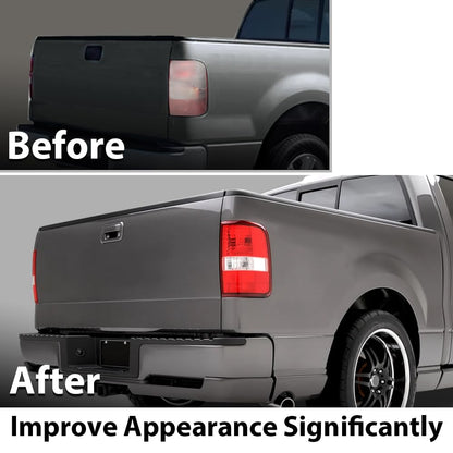 G-PLUS Tail Lights Tail Lamp Assembly w/o Bulbs Compatible with Ford F150 King Ranch, Lariat, XL 2004 2005 2006 Right Side luces traseras faros traseros 6L3Z13404BA, FO2801182 Red Lens