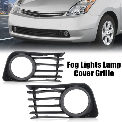 G-PLUS Fog Light Cover Front Bumper Fog Lamp Cover Grille Grill Compatible with Toyota Prius 2004-2009 with Hole 53112-47030 53113-47030
