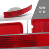 G-PLUS Rear Bumper Reflector Right Side Compatible with Volvo XC90 2007 2008 2009 2010 2011 2012 2013 2014 31111185 Red