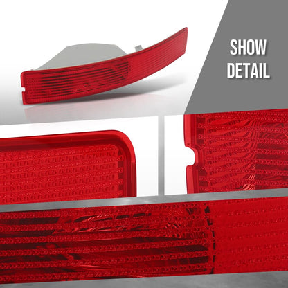 G-PLUS Rear Bumper Reflector Right Side Compatible with Volvo XC90 2007 2008 2009 2010 2011 2012 2013 2014 31111185 Red