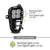 G-PLUS LED DRL Front Fog Light Daytime Running Light Lamps w/Switch, Compatible with Kia Rio EX/LX/S 2018-2020, W/o Wiring Harness, 922011W710, 922021W710, 865251W700, 865261W700