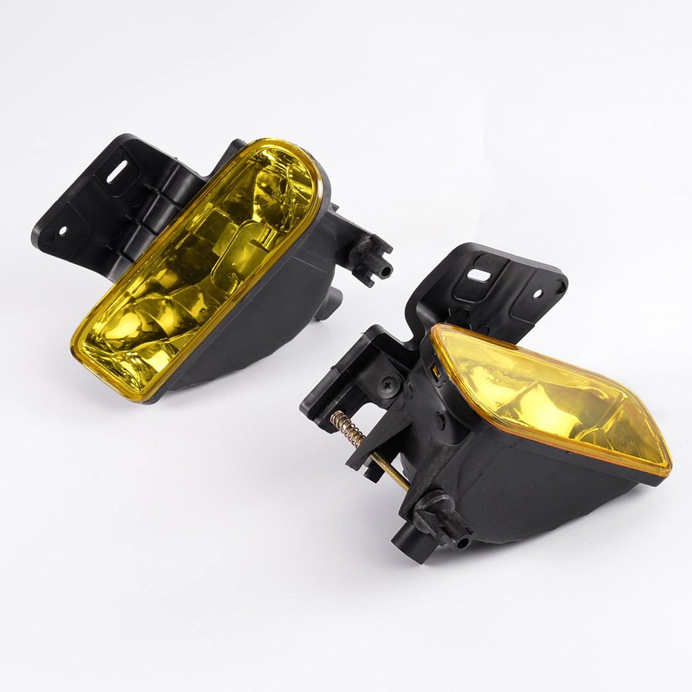 G-PLUS Fog Lights Lamp Left Right Compatible With 1999-2002 Chevy Silverado 1500/2500/Fit 2001 2002 Chevy Silverado 3500/Fit 2000-2006 Tahoe Suburban faros antiniebla(Yellow)