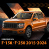 G-PLUS Front Driver Left Side Door Glass Tempered Window Compatible with Ford F150 / F250 / F350 / F450 2015-2024 FL3Z1521411A, DD12394GTYN Direct Fit OE Standard Clear