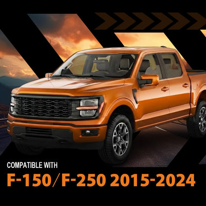 G-PLUS Front Driver Left Side Door Glass Tempered Window Compatible with Ford F150 / F250 / F350 / F450 2015-2024 FL3Z1521411A, DD12394GTYN Direct Fit OE Standard Clear