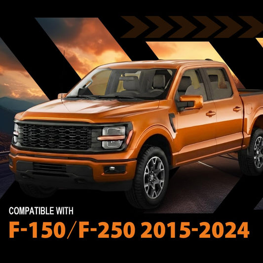 G-PLUS Front Driver Left Side Door Glass Tempered Window Compatible with Ford F150 / F250 / F350 / F450 2015-2024 FL3Z1521411A, DD12394GTYN Direct Fit OE Standard Clear