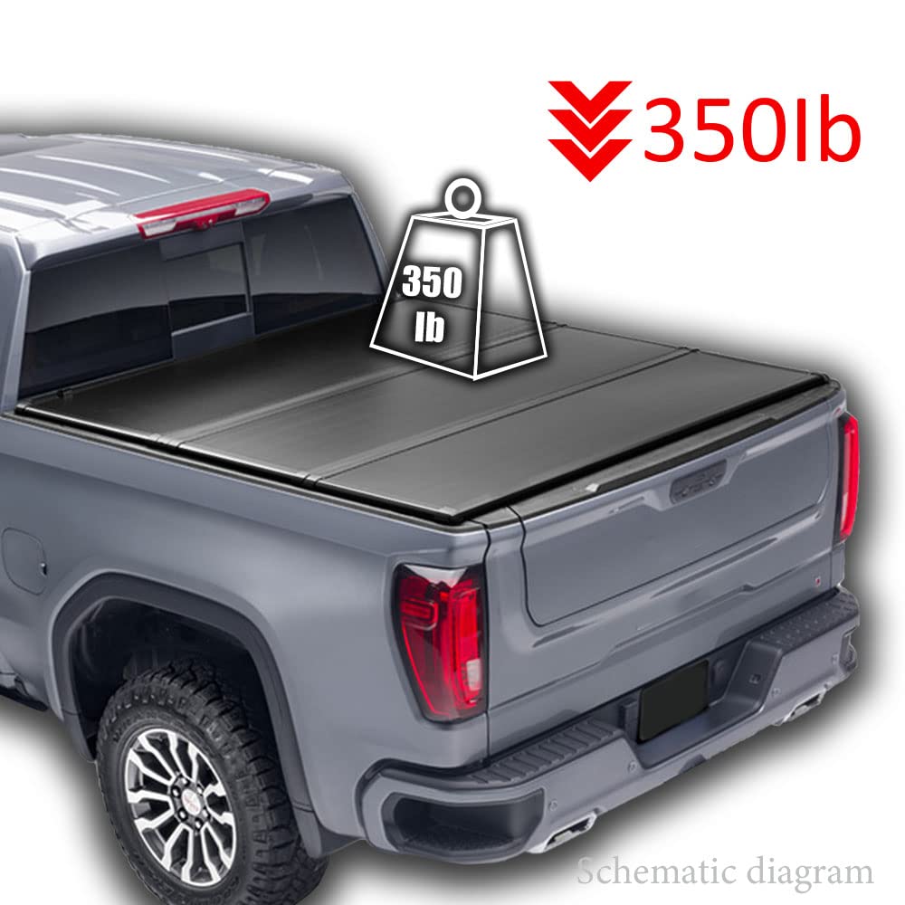 G-PLUS T3 Tri-Fold Hard Lock 6.5Ft Truck Tonneau Cover Replacement for Toyota Tundra 2007-2013 | 6'5" Standard Short Bed