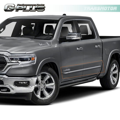 G-PLUS Body Side Moldings Trim Compatible with 2019-2021 Dodge RAM 1500 Crew Cab,Chrome Garnish,4pcs