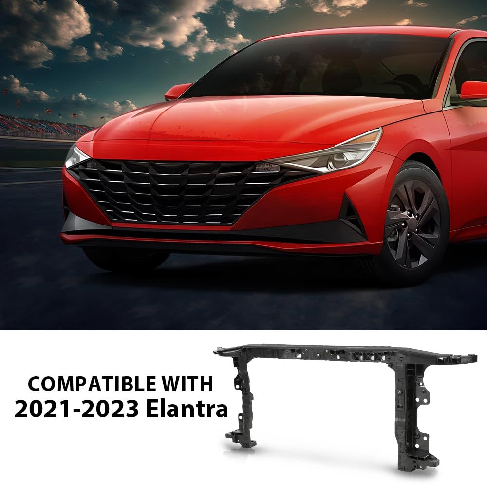 G-PLUS Front Radiator Support Assembly Compatible with Hyundai Elantra 2021 2022 2023 HY1225222 64101AB000