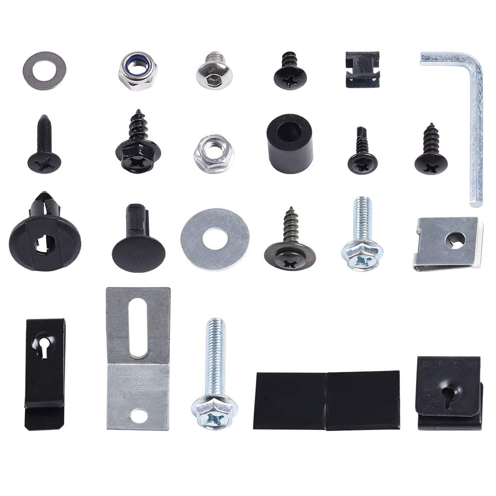 Compatible for Ford Universal Stainless Steel Wheel Eyebrow Accessories Screw Pack Front Rear Fender Hardware Kit