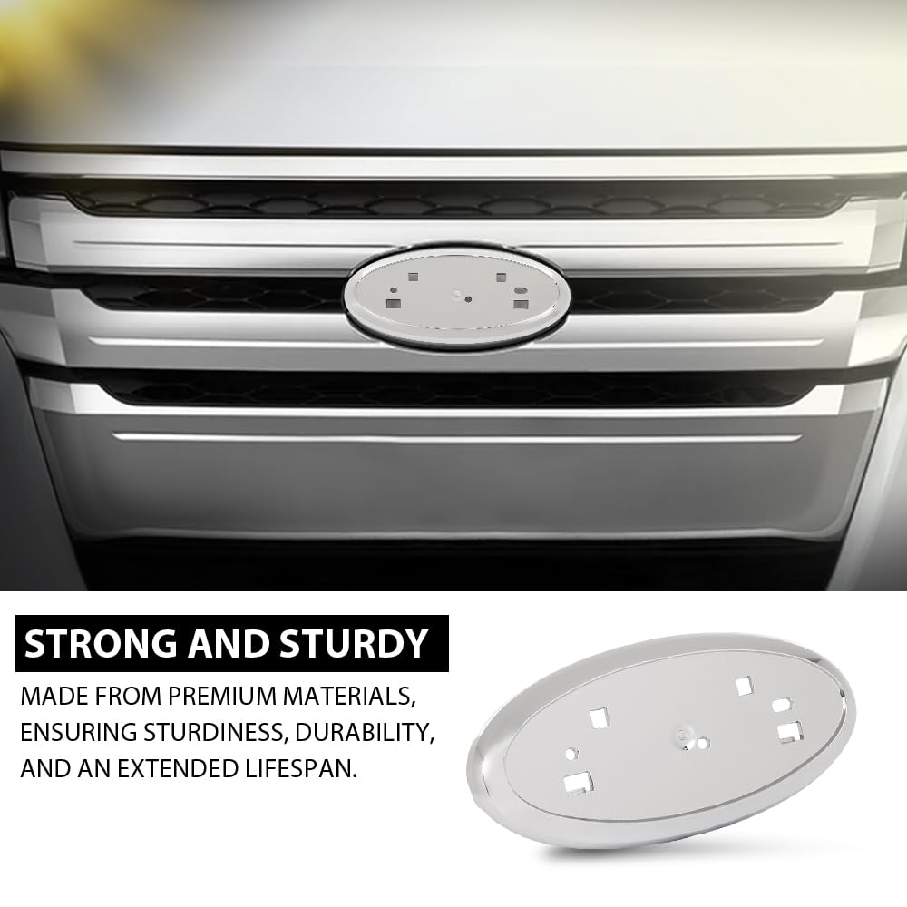 G-PLUS Front Grille Emblem Holder Mount, Compatible with Ford Edge 2011-2014, BT4Z-8200-B, BT4Z8200B