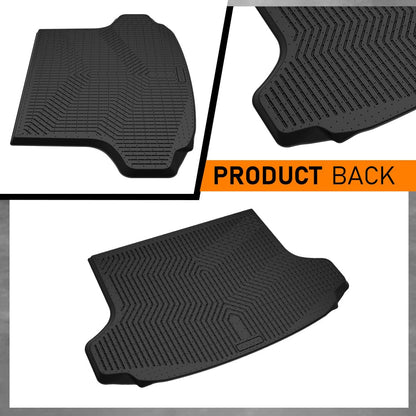 G-PLUS Rear Trunk Cargo Liner Mats Fit for Honda HRV 2023 2024 2025, TPE Custom Fit All Weather Full Cover Protection Cargo Mats Black