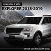 G-PLUS Front Left Fog Light Cover Lamp Bezel, Compatible with Ford Explorer (submodel: Base, Limited, Platinum, Sport, XLT) 2018 2019, Driver Side, JB5Z17E811BA, FO1038181