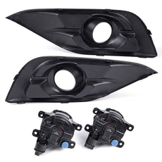 G-PLUS Fog Lights Kit for Honda CRV 2012-2014 Clear Lens Switch Front View