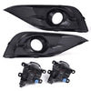 G-PLUS Front Bumper Driving Fog Light Lamps Compatible with Honda CRV CR-V 2012 2013 2014 w/Bezel & Switch Clear Lens 1 Pair