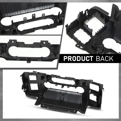 G-PLUS A/C Heater Climate Control Dash Trim Center Console Bezel Compatible with Ford F150 2021 2022 2023 Black