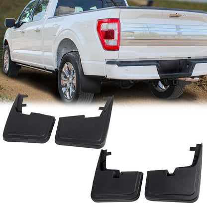 G-PLUS Mud Flaps W/O Fender Flares Compaitble with Ford F150 2015 2016 2017 2018 Front Rear Splash Mudguards