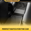 G-PLUS TPE Cargo Liners, Compatible with Audi Q7 2017-2025, Fit Audi Q8 2019-2025, All Weather Full Cover Protection 1st & 2nd Row, Floor Liners