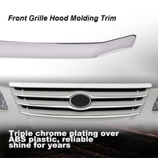 G-PLUS Hood Molding Trim for Toyota Avalon 2005-2010 Chrome Style Side View