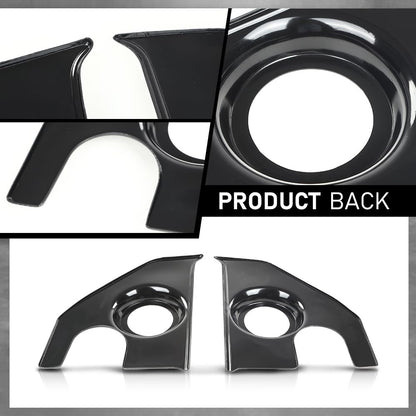 G-PLUS Speaker Kick Panels Pair Black Compatible with Chevy C30 C20 C10 Pickup Suburban Blazer 1967-1972