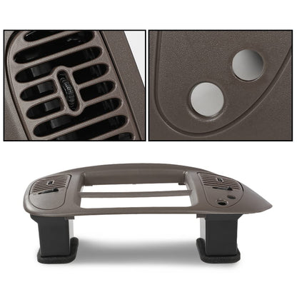 G-PLUS Dash Pad Bezel Graphite & Center Dash Radio Bezel Fit Ford F150 / Ford Expedition 1997-2003 Brown