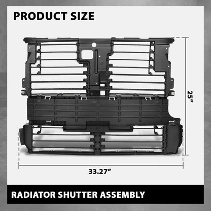 G-PLUS Radiator Shutter Assembly, Compatible with Ford Edge SE SEL Sport Titanium 2.0L 3.5L 2015-2018, FT4Z8475A，FT4Z-8475-A