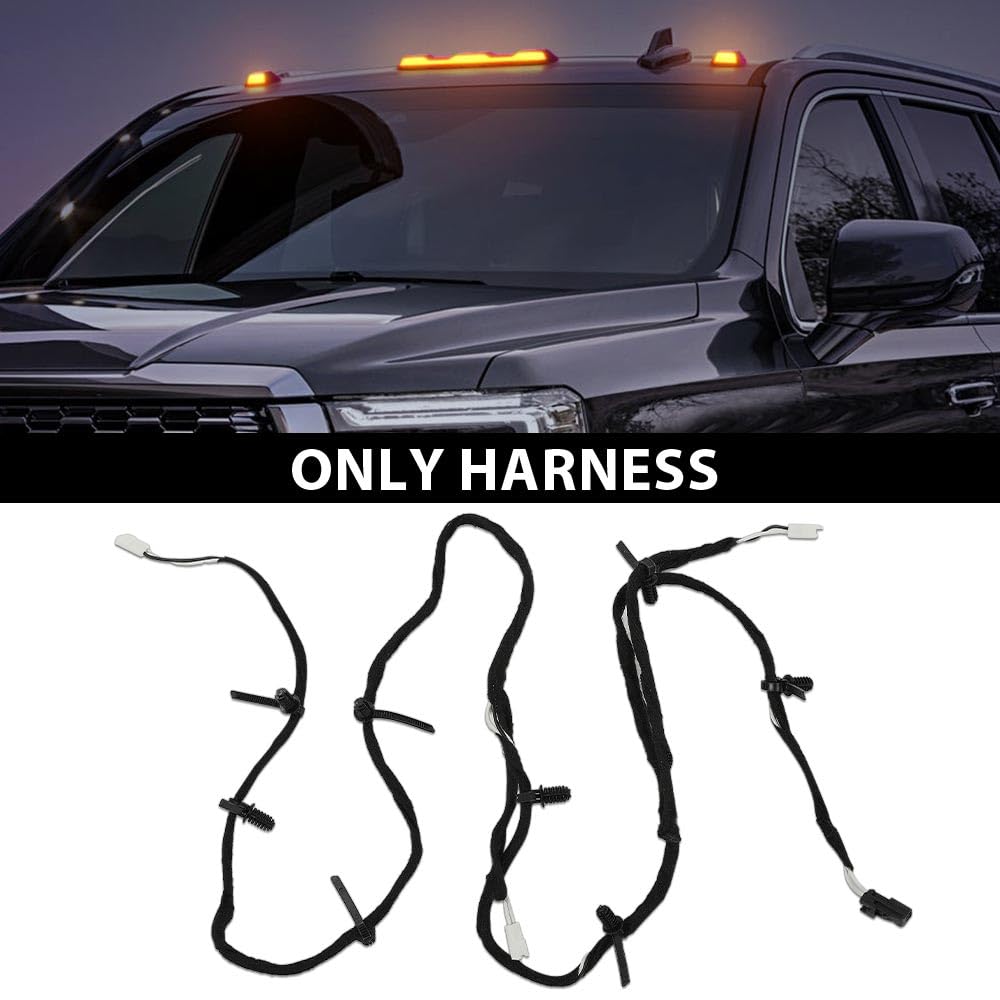 G-PLUS Roof Marker Clearance Lamp Harness Compatible with Chevy Silverado GMC Sierra 2500HD 3500HD Models 2020 2021 2022 84694118