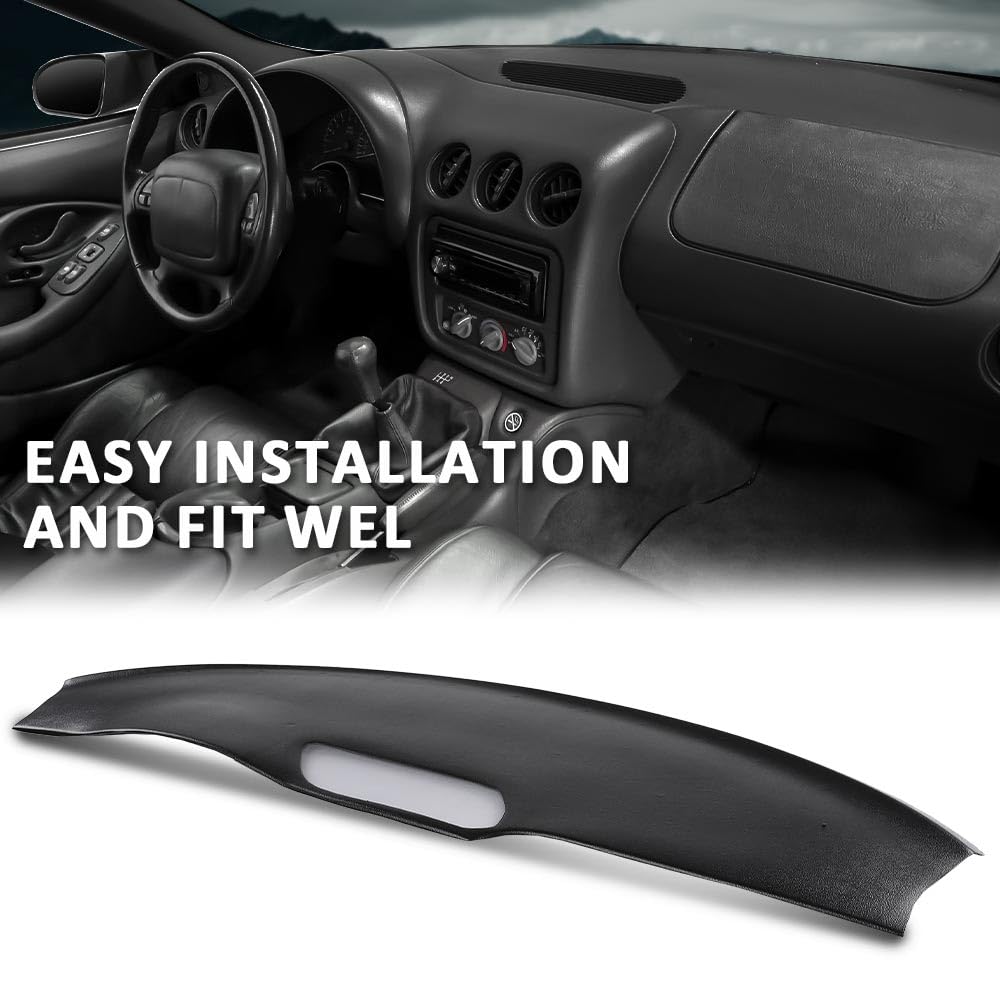 G-PLUS Black Dash Cover Compatible with Pontiac Firebird 1993-1996 18-925-DGR